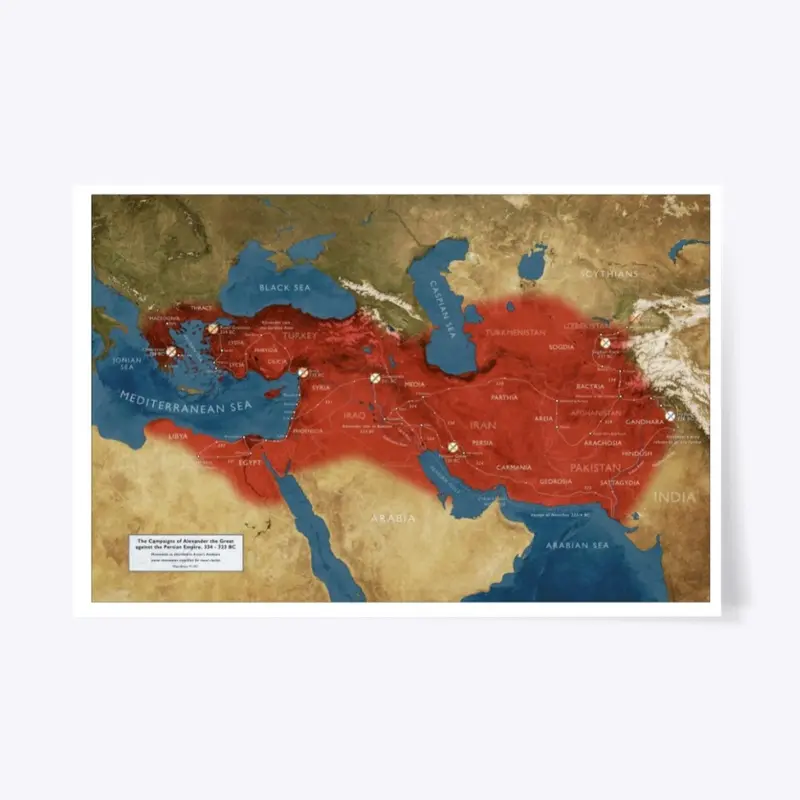 The Campaigns of Alexander Poster